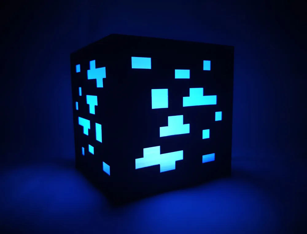 Luminária de Minério Minecraft 120 mm
